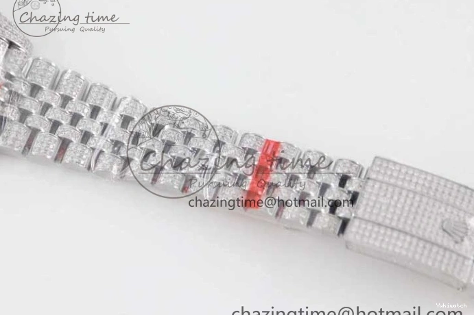 Jubilee Diamonds Datejust TWF 41 Arabic Full on A2824 Dial Edition SS Markers Best Bracelet 1:1 0214